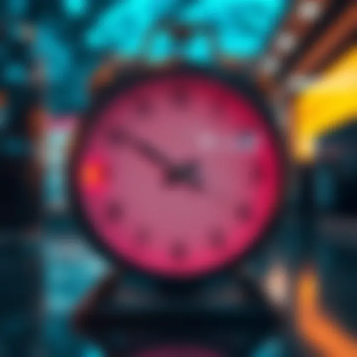 A clock representing waiting times for support responses