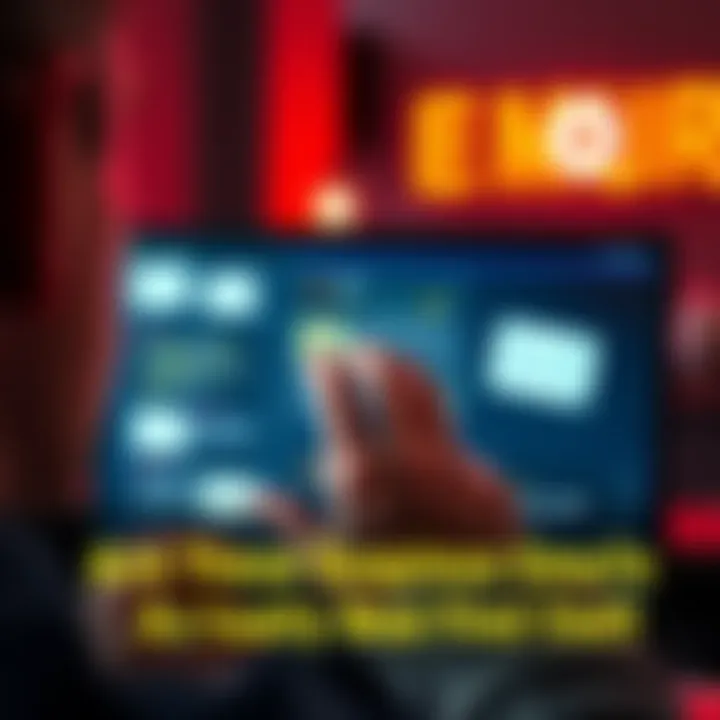 A person looking at suspicious emails on a computer screen with a concerned expression