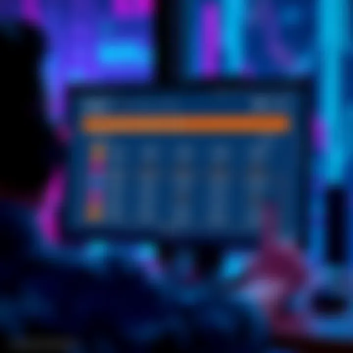 A user looking at a computer screen displaying the Solana platform with swap options between SOL and USDT, showcasing a complex interface with fees highlighted