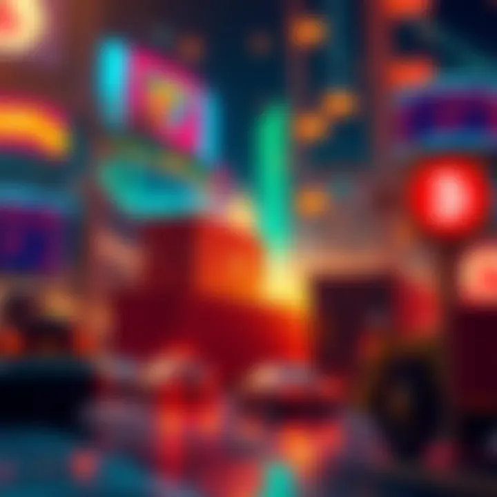 Visual representation of tariff strategies and their market effects, featuring symbols of trade and finance.