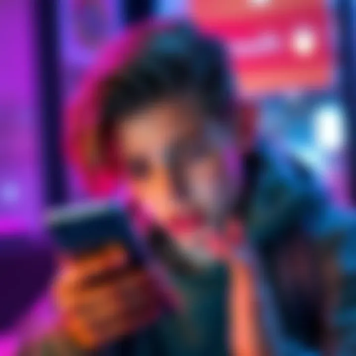 Teenagers struggling with banking A frustrated teenager looking at a phone displaying a banking app without IBAN options, representing limited financial independence.