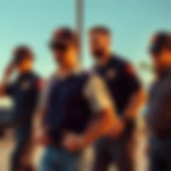 Two men from Tennessee are seen in handcuffs being led by police, representing their arrest for a $6.5 million cryptocurrency scam targeting Californian investors.