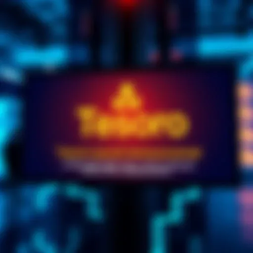 A digital display showing the Tesoro logo with text highlighting limited offers and reduced rewards.