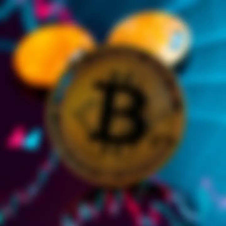 Graphic showing Tether logo with Bitcoin being sold, representing urgent market actions