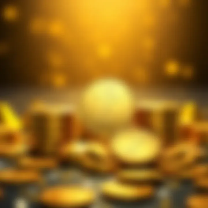 Tether Gold Concept Illustration showing gold bars alongside Tether coins, symbolizing the gold-backed infinite money system