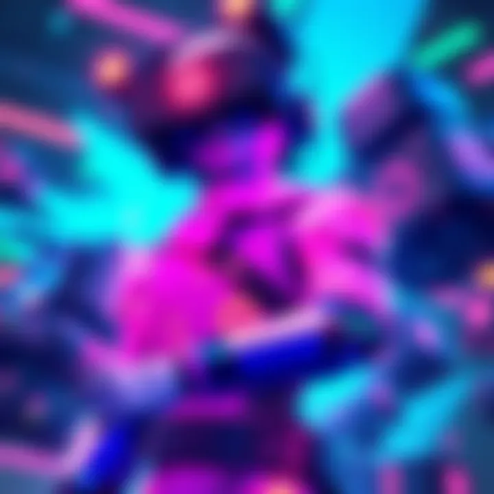 New AI-driven gaming characters introduced by Theta Labs, showcasing dynamic designs and vibrant colors.