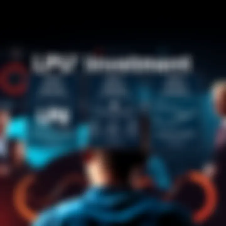 Three LPU Investments A visual representation of three different LPU investments, highlighting their features and benefits, with a thoughtful person analyzing the options.