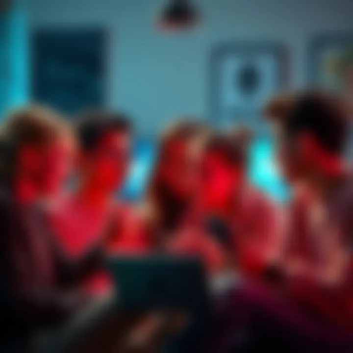 A group of young people on TikTok reacting to Ethereum trends and discussing cryptocurrency.