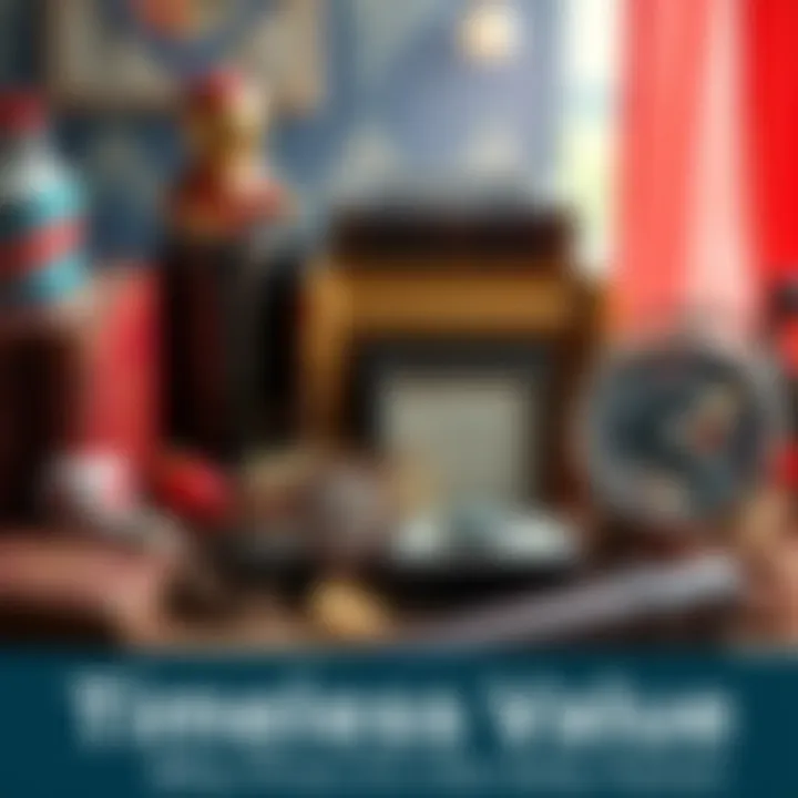 A variety of cherished items including vintage books, heirloom jewelry, and classic toys displayed together, showcasing their lasting significance.