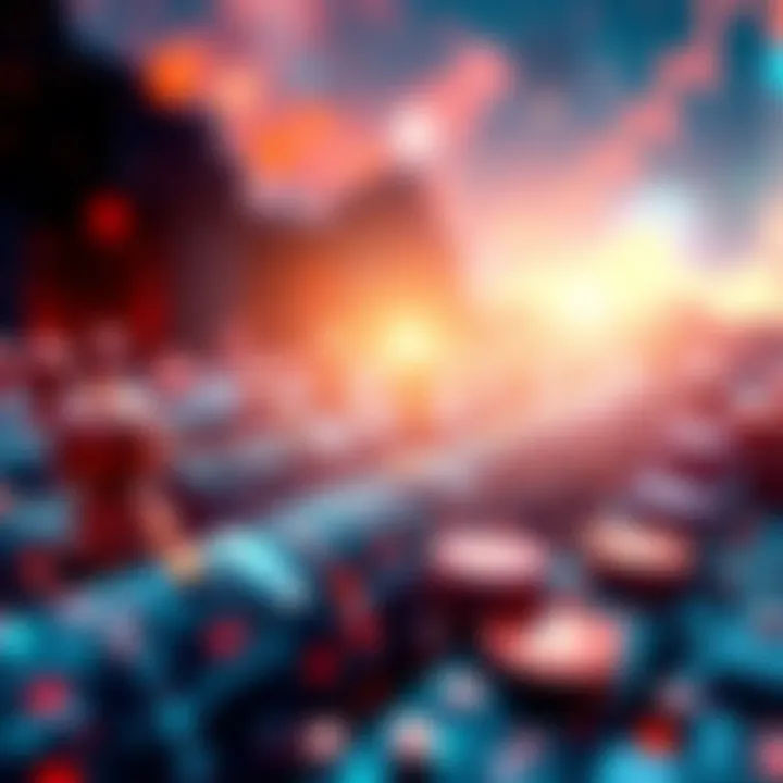 A visual representation of real-world assets being converted into digital tokens on the Hedera blockchain, symbolizing investment and finance transformation.