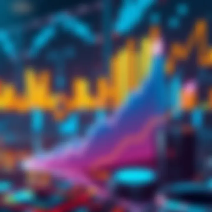 Tokenized Real-World Assets Growth Graph showing the growth forecast of tokenized real-world assets with financial icons in the background