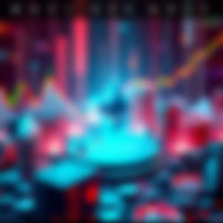 Illustration of tokenized stocks representing digital finance on the Ethereum blockchain