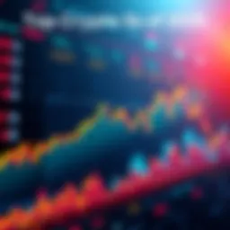 Graph showing rising stock prices of BitMine, IREN, and Robinhood with declining stocks of others