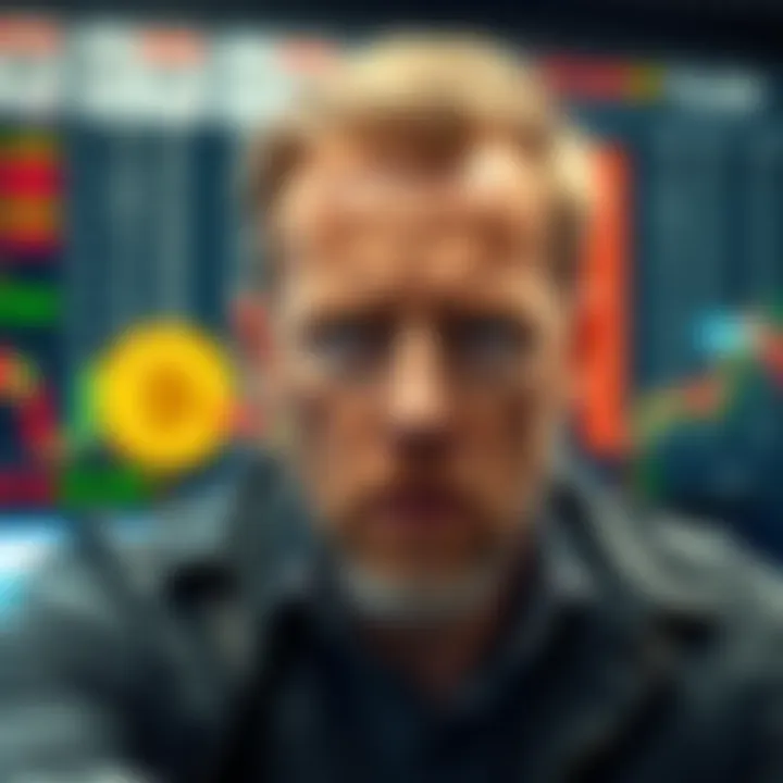 Trader faces loss on Bitcoin short A trader looks worried after closing a significant Bitcoin short position, showing disappointment as profits vanish.