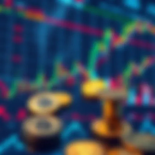 A visual of trading charts with various cryptocurrencies displayed, showing a calmer market compared to earlier volatile times.