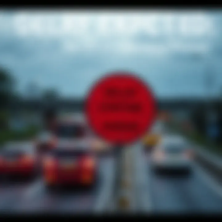 A road sign showing a traffic jam, symbolizing ongoing delays and uncertainty ahead