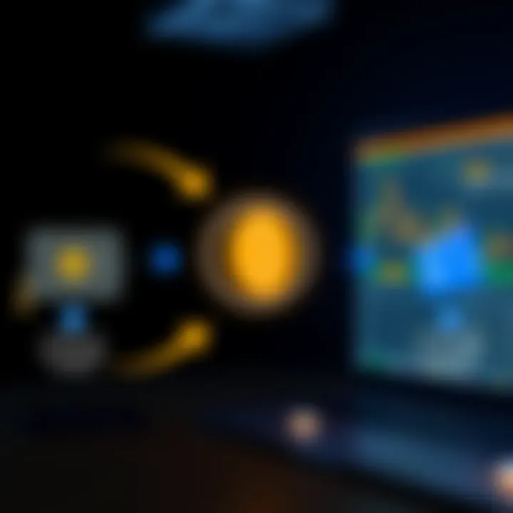 A visual guide illustrating the process of transferring cbBTC from Coinbase Wallet to an external exchange wallet, featuring clear arrows and wallet icons for easy understanding.