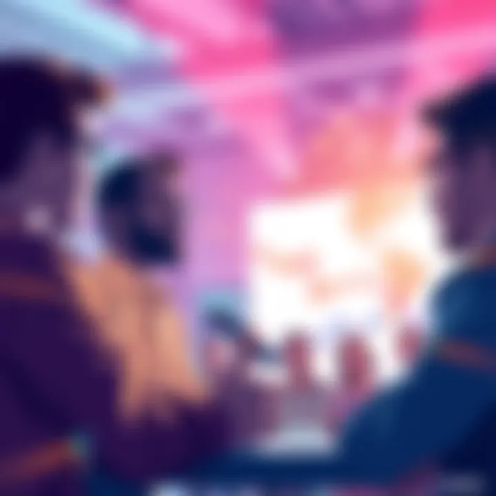 Illustration depicting vibrant discussions around trending topics