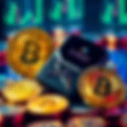 A Trezor hardware wallet displayed alongside Bitcoin coins, illustrating secure storage options for digital assets.