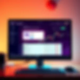 A computer screen showing the Trezor Suite interface with Korean language option and streamlined trading features