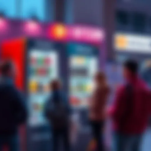 People using Bitcoin to buy items from the Trezor vending machine at BTC Prague