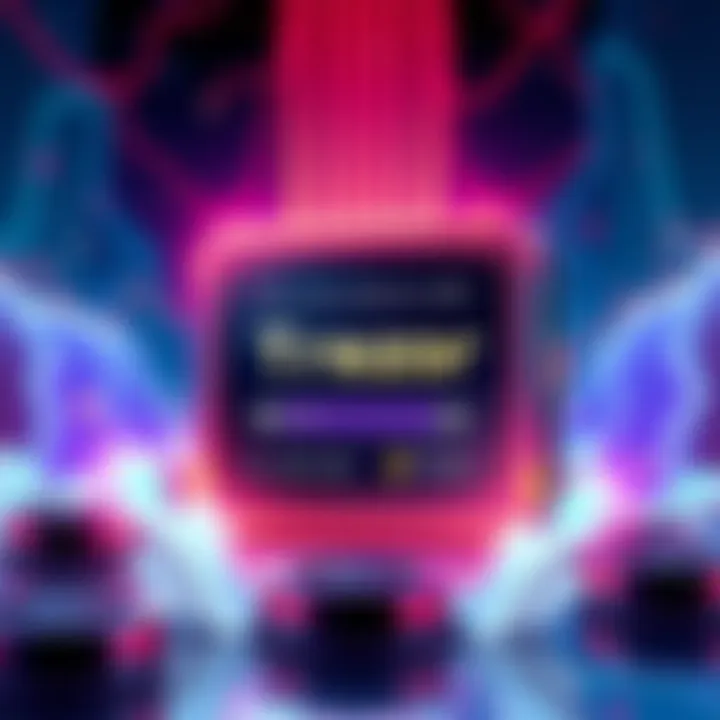 Illustration showing Trezor wallet interface with multi-address functionality for Bitcoin and other cryptocurrencies.
