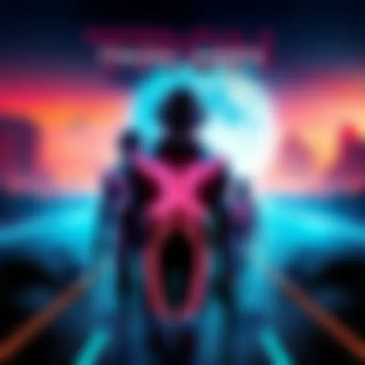 A promotional poster for Tron Ares showing futuristic landscapes and characters in neon-lit suits, reflecting the film's high-tech theme and recent box office failure.