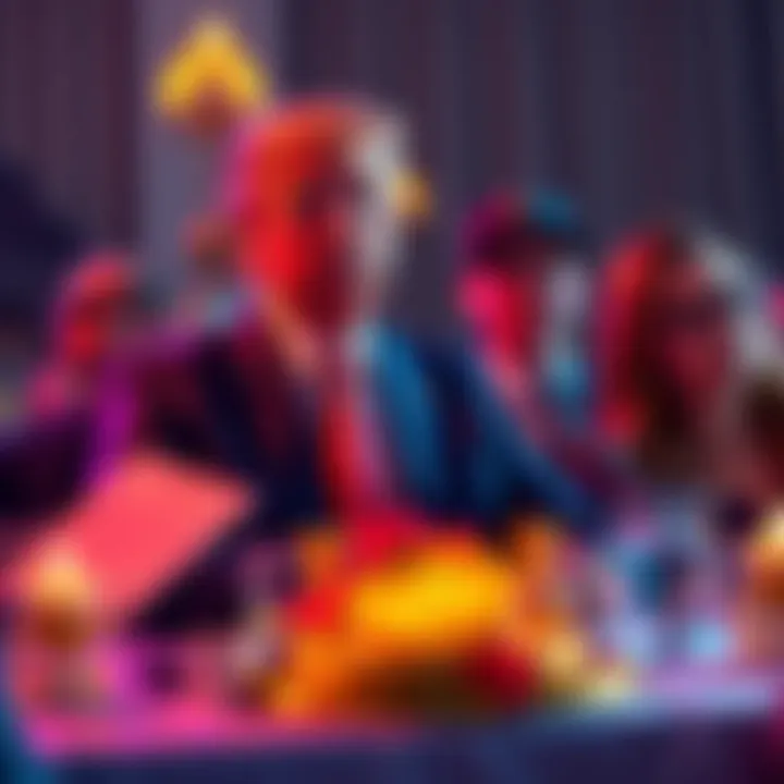 Donald Trump with cryptocurrency contest winners at Mar-a-Lago, highlighting innovative minds in crypto while discussing his own coin's market challenges.