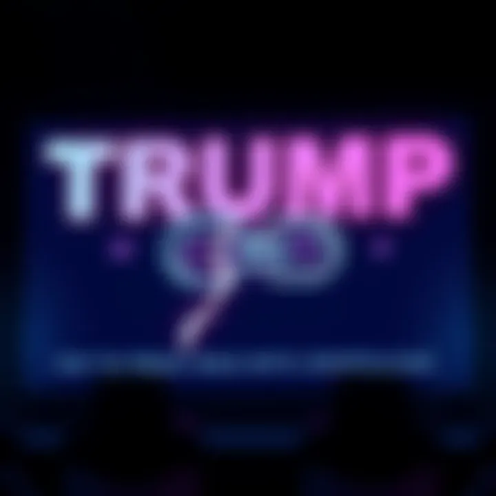 Trump Media logo with a graphic of a broken link symbolizing the end of the partnership with Crypto.com
