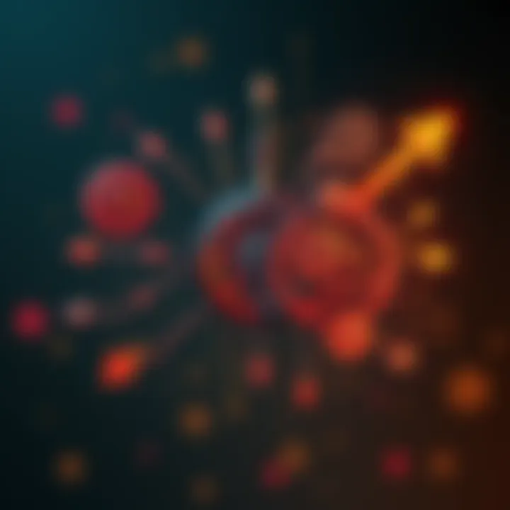 A clear illustration showing different gears and arrows indicating how systems operate together