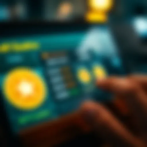 Unexpected Coins in DeFi Wallet A close-up view of a digital wallet screen showing unexpected coins and their balances, with a concerned user in the background.