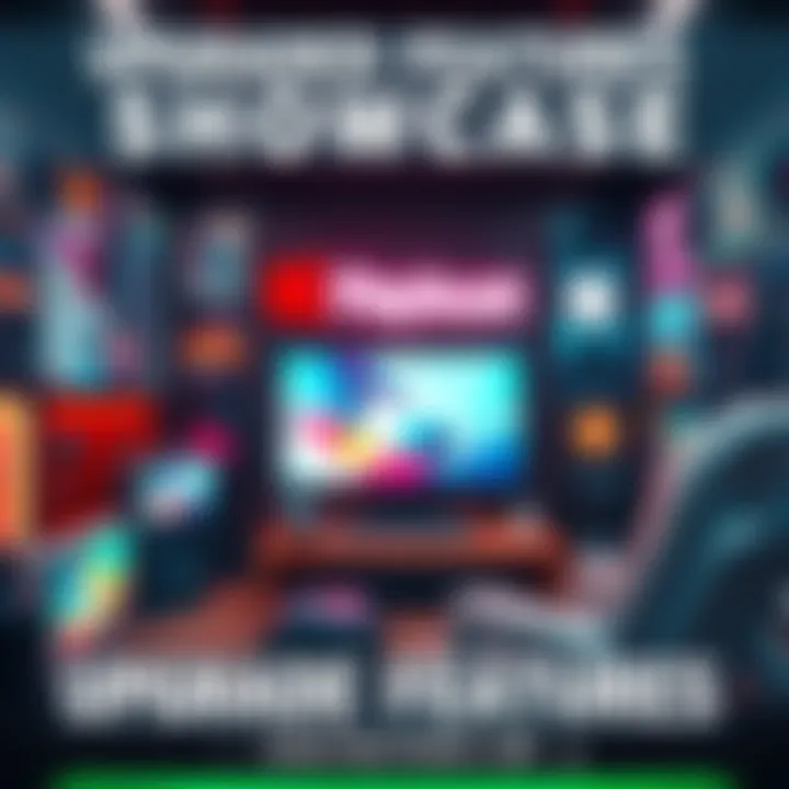 A vibrant display of upgraded favorite products with highlighted new features and improvements