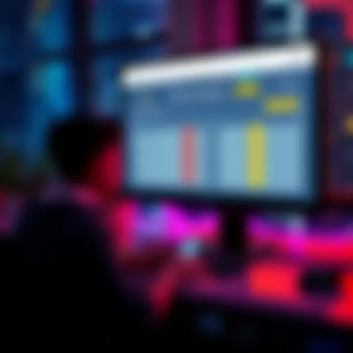 A person using a computer to transfer USDC to Solana through a crypto bridge, showing a fee comparison chart on the screen.