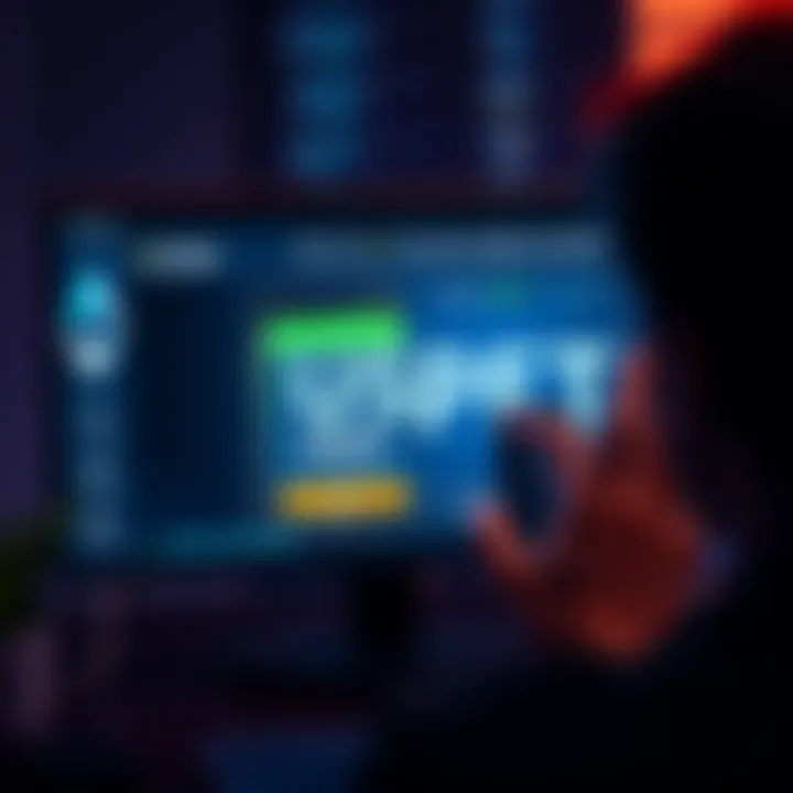 A graphic showing a worried person looking at a digital wallet on a screen, indicating issues with USDC transactions to an ETH wallet.