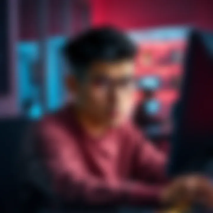 A person sitting in front of a computer with a frustrated expression, showing dissatisfaction with a subscription reward system.