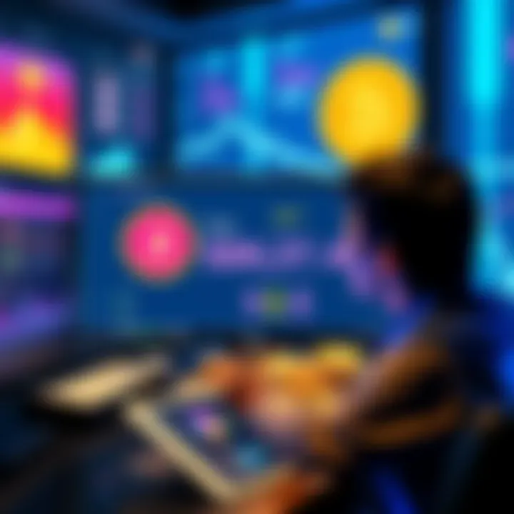 A person looking at a computer screen displaying cryptocurrency transfer fees and prices on different platforms