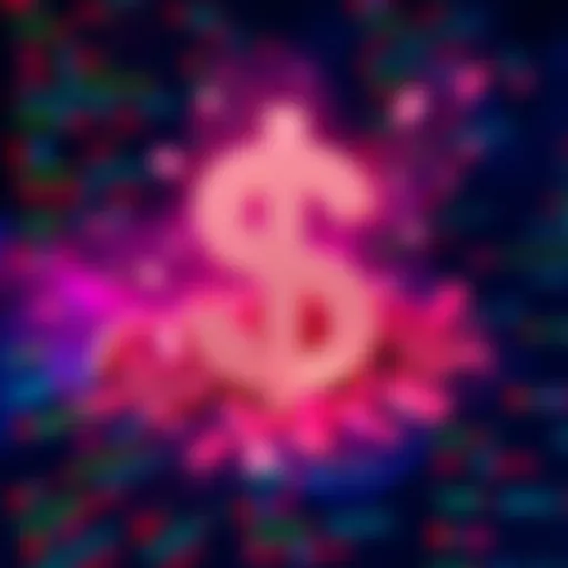 A graphic representing a smart contract exploit causing financial loss, with a dollar sign and broken coding symbols in the background.