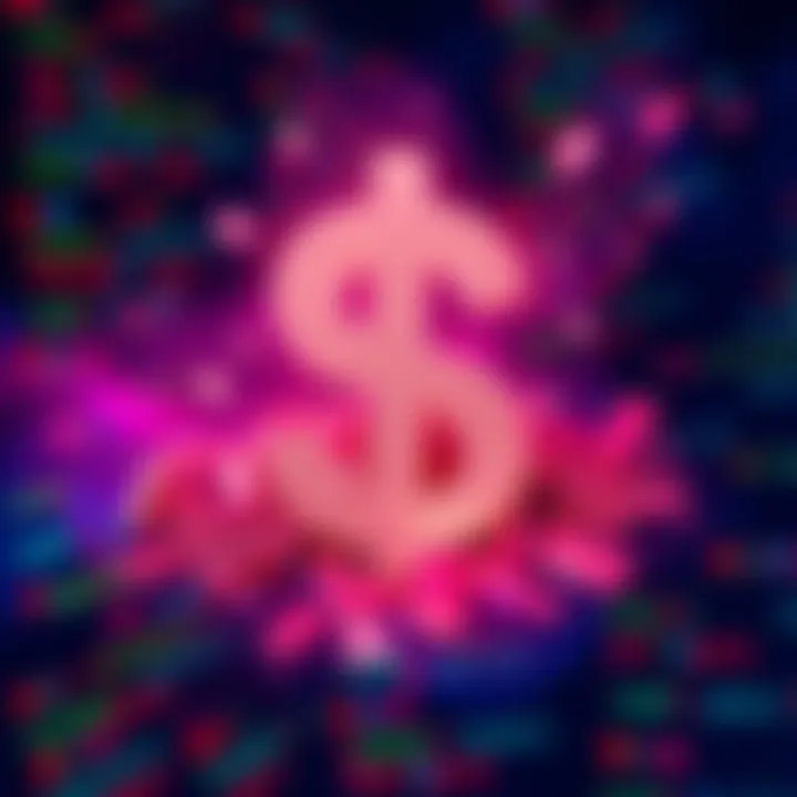 A graphic representing a smart contract exploit causing financial loss, with a dollar sign and broken coding symbols in the background.