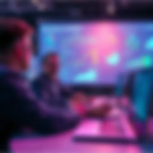 Experts discussing AI standards during a virtual event with charts and graphs displayed.