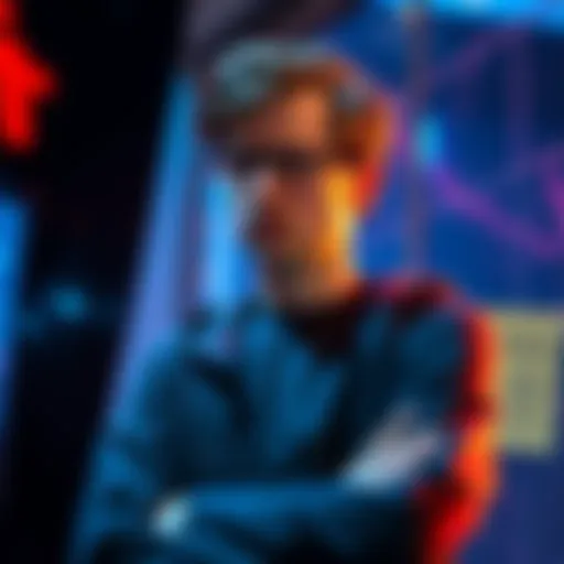 Vitalik Buterin standing with a concerned expression, discussing the risks of DNS attacks on eth.limo