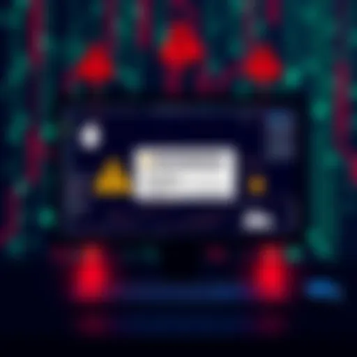 A computer screen displaying a warning about potential hacking threats on Compound Finance's frontend with caution symbols