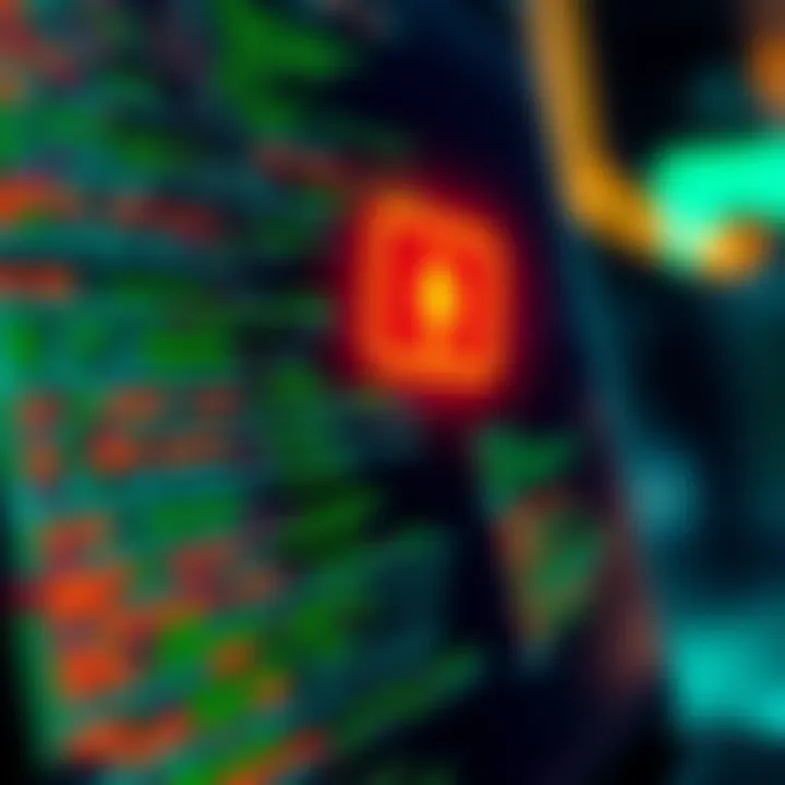 Illustration showing computer code with a watermark symbol, indicating concerns over software control and integrity.