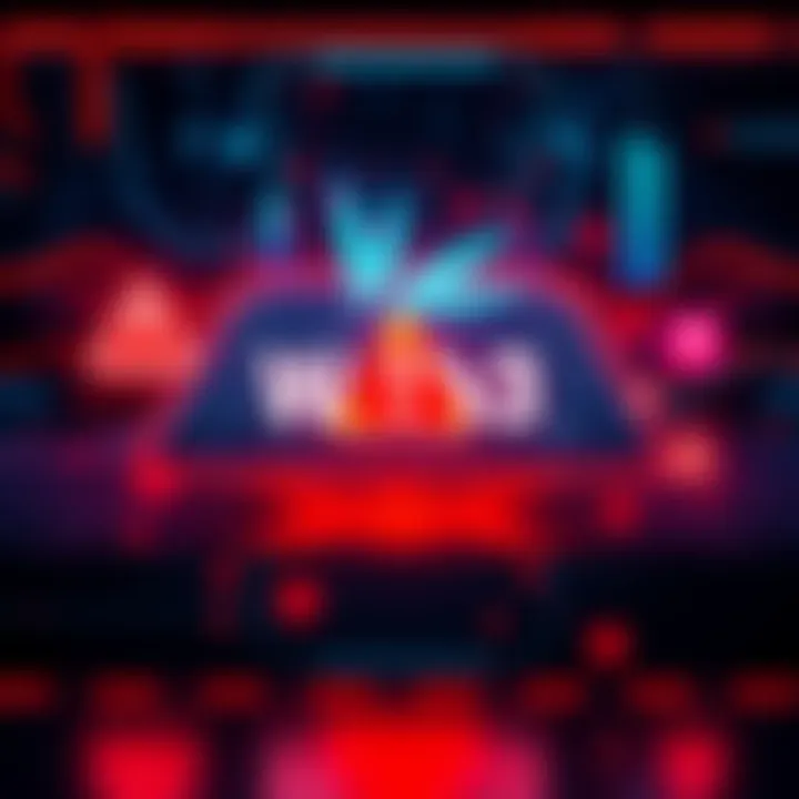 Web3 Wallet Scam Alert Visual representation of a web3 wallet with warning signs and digital motifs