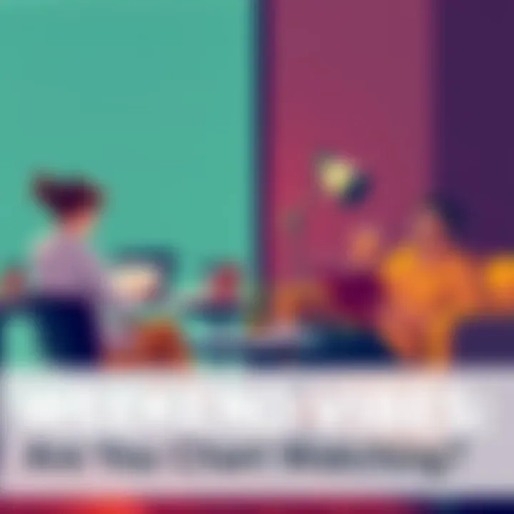 A person sitting at a desk with a laptop showing stock charts while another person relaxes on a couch with a book and drink, depicting the choice between work and leisure on the weekend.