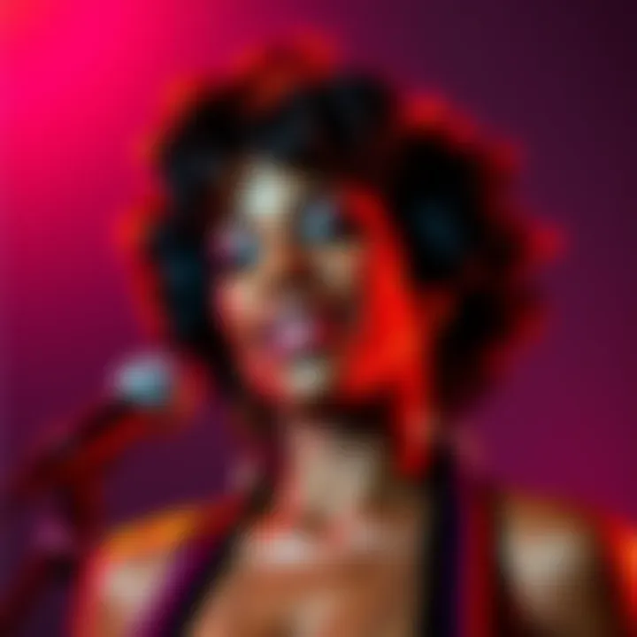 Cover art featuring Whitney Houston with vibrant colors and musical elements representing the Clivilles & Cole Remix of 'I'm Every Woman'
