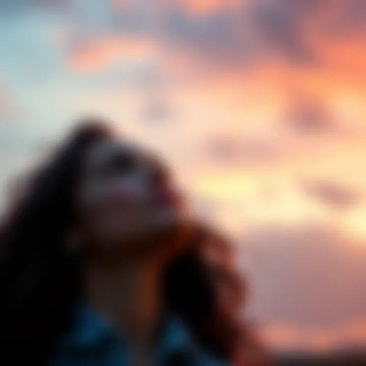 A woman gazes into the distance with a hopeful expression, symbolizing future possibilities in relationships.