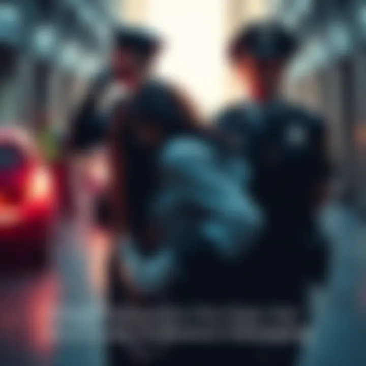 A woman in handcuffs being escorted by police after her sentencing for kidnapping a crypto influencer