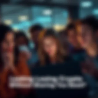 Individuals looking concerned while using smartphones and laptops, depicting the fear of losing cryptocurrency