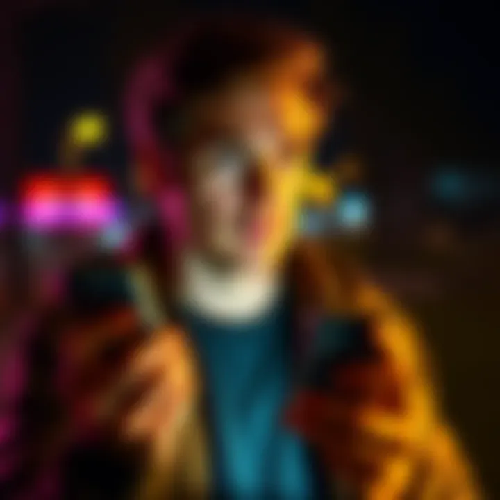 Individual expressing concern while holding a smartphone, symbolizing distress from a cryptocurrency scam