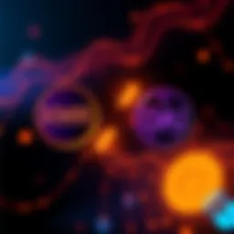 A graphic showing cryptocurrency symbols for XMR and DAI with arrows indicating a swap, featuring a secure transaction theme